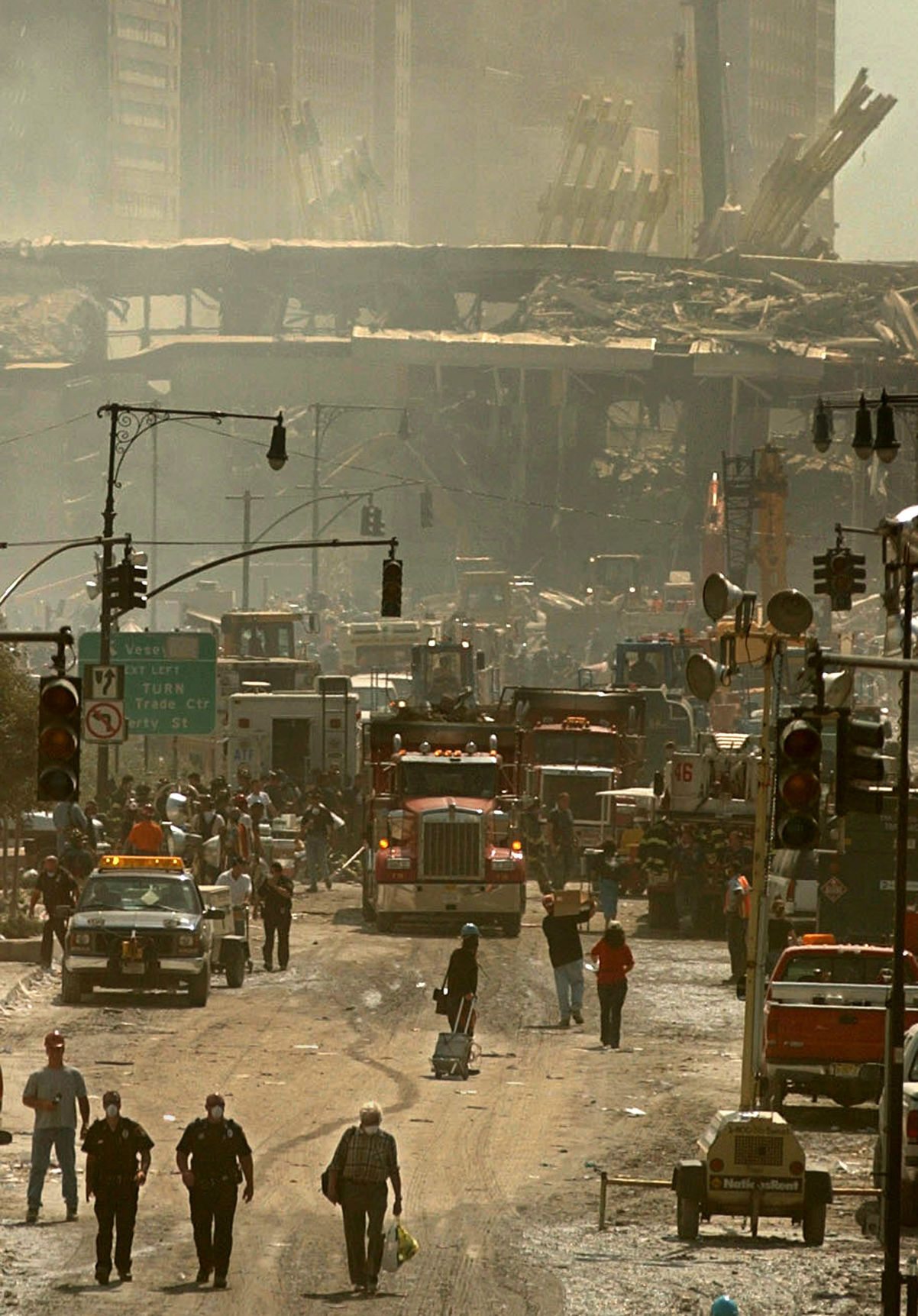 World Trade Center Ground Zero day after